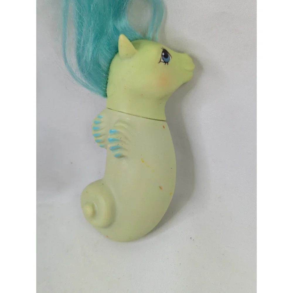 Hasbro My Little‎ Pony Seahorse Shimmer Green 4 Inch 1984 Float Lot